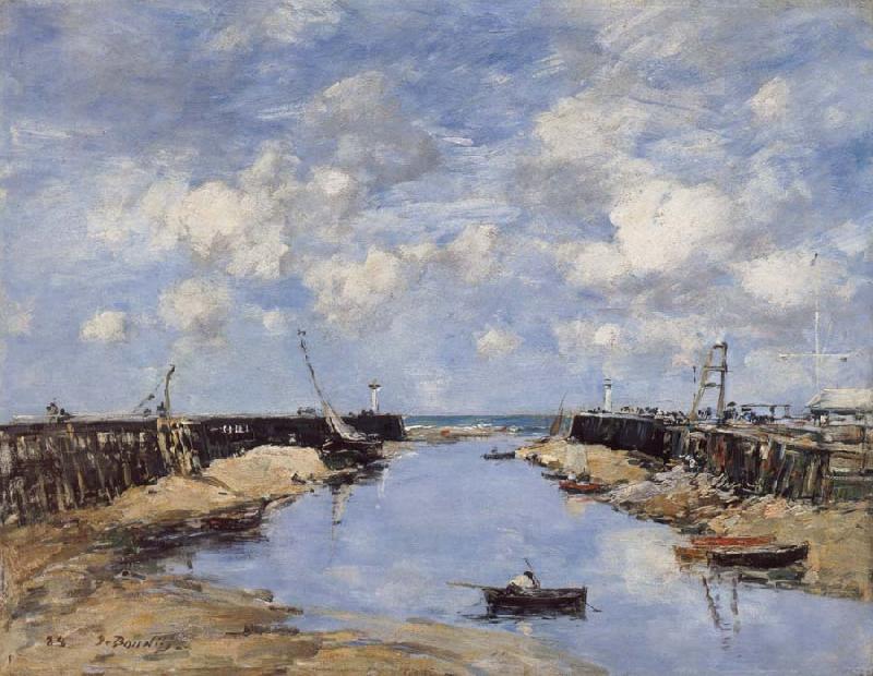 Eugene Boudin The Entrance to Trouville Harbour Germany oil painting art